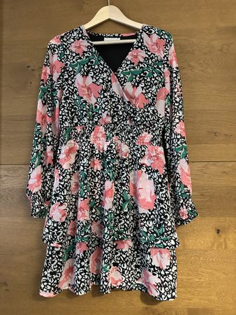 Floral Dress, Long Sleeve, Midi Length, Autumn Vibes