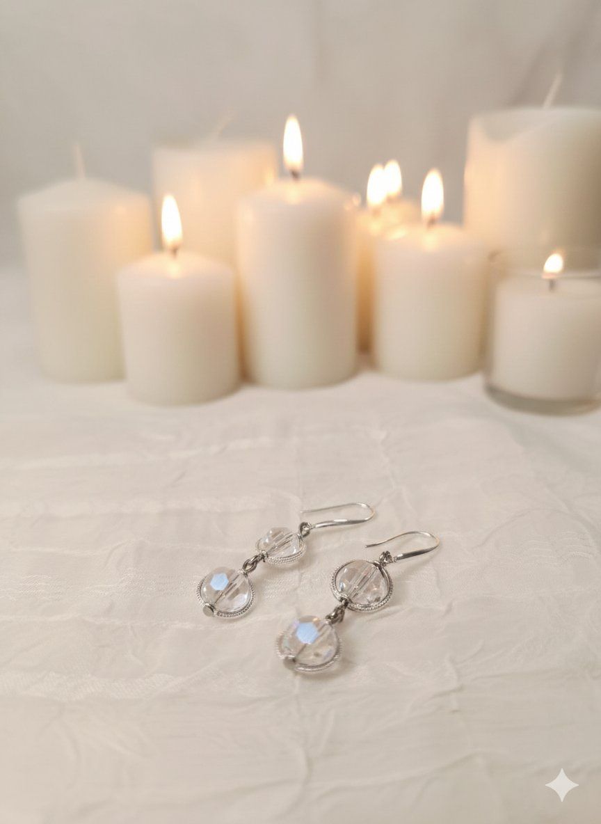 Orecchini pendenti & Orecchini a lobo: Ohrringe aus Swarovski Perlen Crystal AB – Nuovo (secondo la descrizione) da Dietikon venduto da Eleda 1
