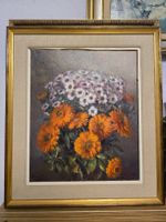 Ölgemälde Blumenstrauss signiert gerahmt