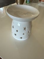 Duftlampe Keramik weiss mit Sternen - Herbstzauber!