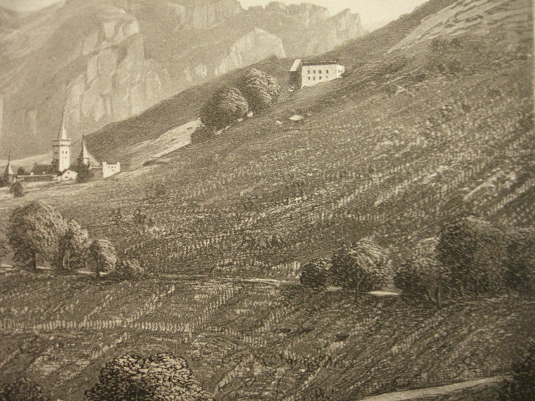 Stiche: LEUK, LOUÈCHE, AQUATINTA 1865 – Gebraucht aus Grüningen von Kartensammler 3