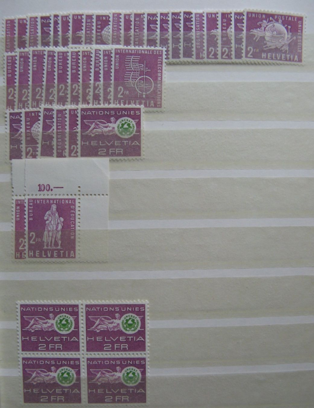 Alle Briefmarken: Ämtermarken aus den Jahren 1955 - 1963 postfrisch – Neu (gemäss Beschreibung) aus Frauenfeld von Interessent1 7