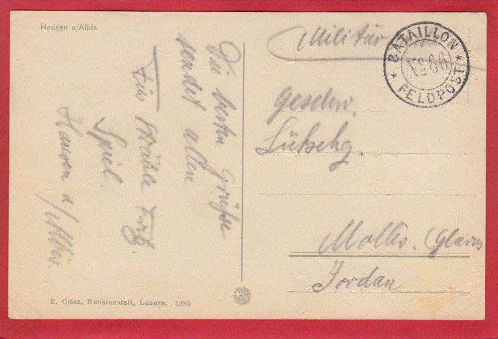 Cartoline postali: HAUSEN AM ALBIS – Usato da Grüningen venduto da Kartenlaube 1