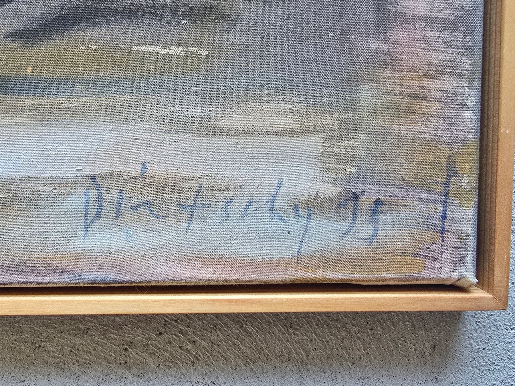 Dipinti: Gemälde "Botanisch erdig", Peter Dietschy, 1995,Acryl auf Lw – Usato da Bern venduto da vintageartbern66 1