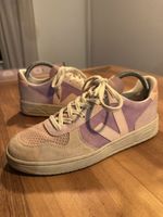 Sneaker Veja V-10 Wildleder lila beige guter Zustand