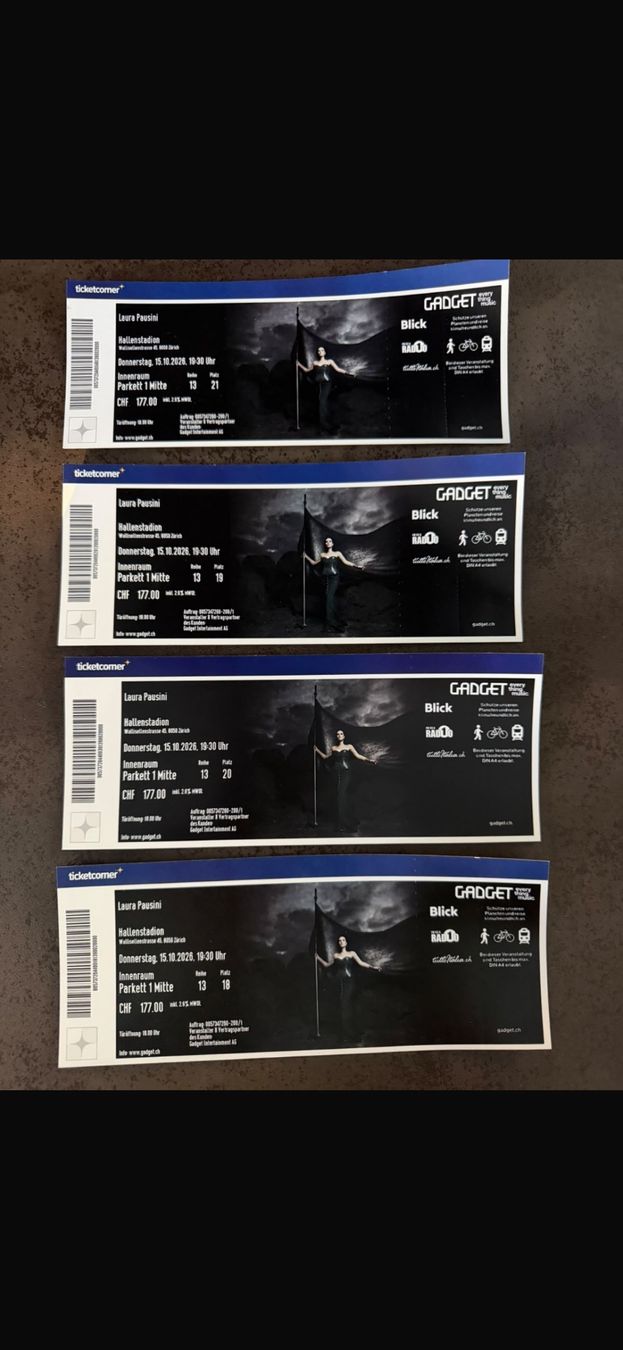 Tickets: Laura Pausini – Gebraucht aus Dietikon von Califano