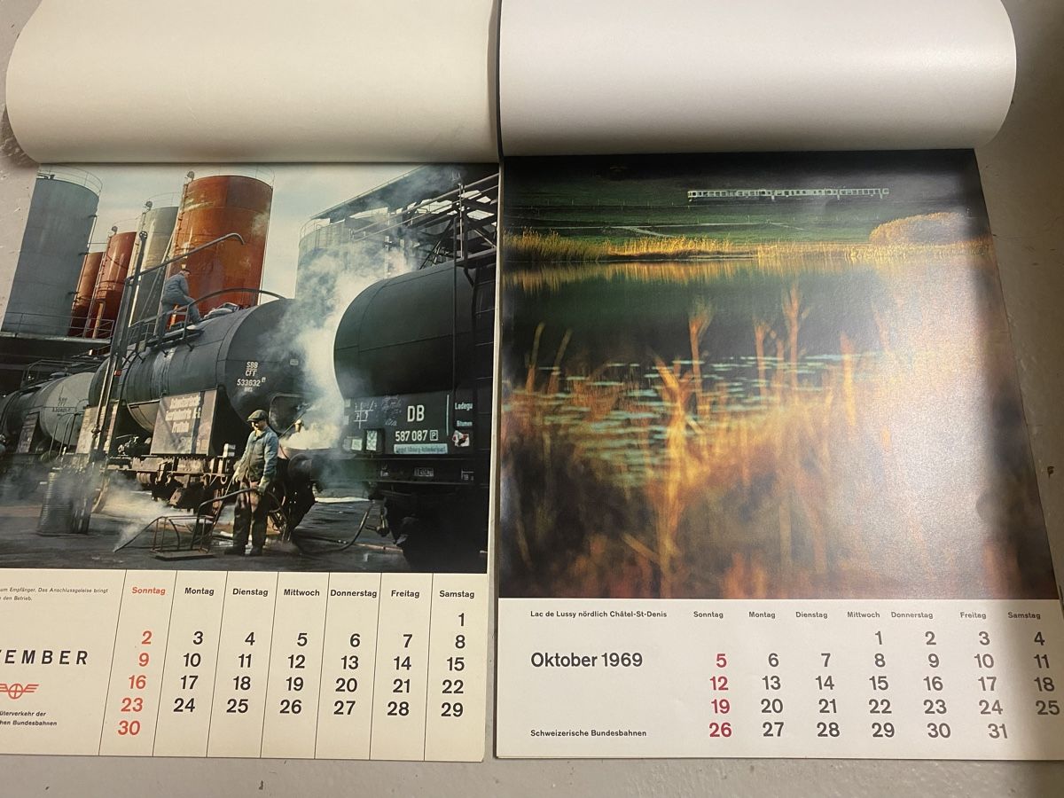 Calendari: SBB Kalender 1958 und 1969 – Usato da Mosnang venduto da Goldwasser 9