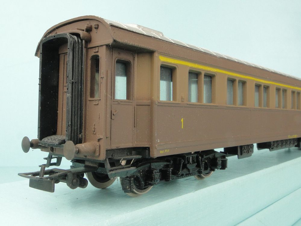 Rivarossi HO 200 Carrozza 1° classe AZ 52000 FS art 2510 con arred
