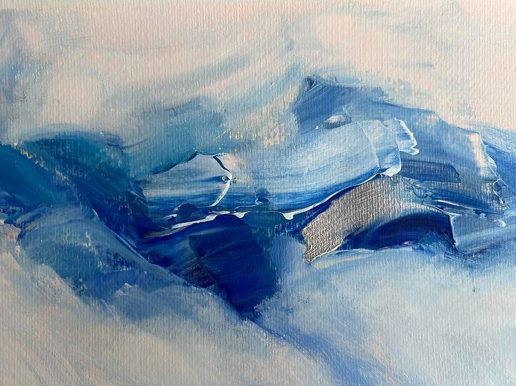 Dipinti: Acrylbild 60x20cm blau – Nuovo e nell'imballaggio originale da Urdorf venduto da manuela4 2