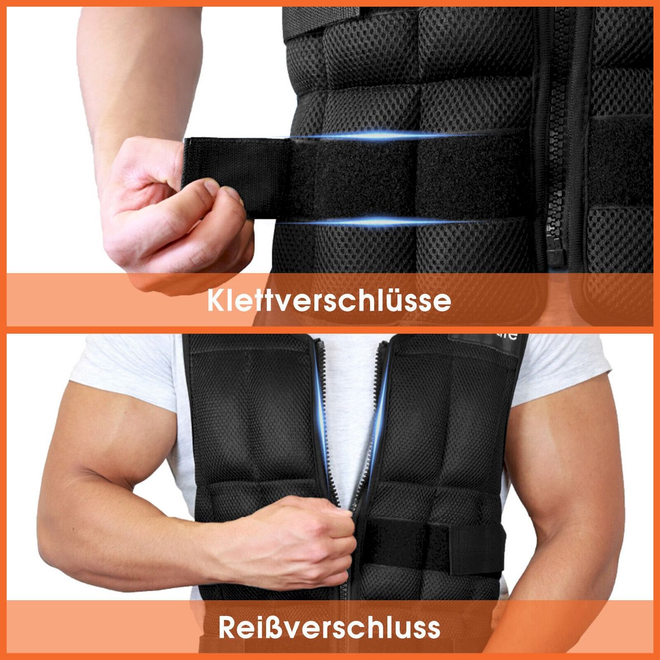 Panche per pesi: Gewichtsweste 30kg mit Reissverschluss – Nuovo e nell'imballaggio originale da Bottighofen venduto da zaap 2