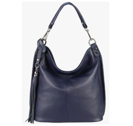 Handtasche Leder blau