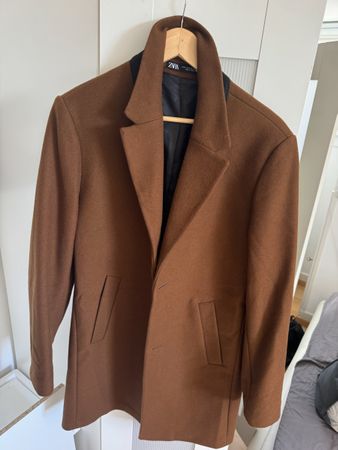 Brauner Zara Mantel Grösse M