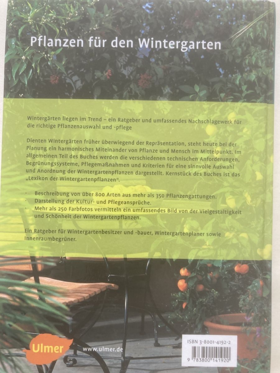 Bücher: Pflanzen für den Wintergarten – Gebraucht aus Zürich von 000rk 3