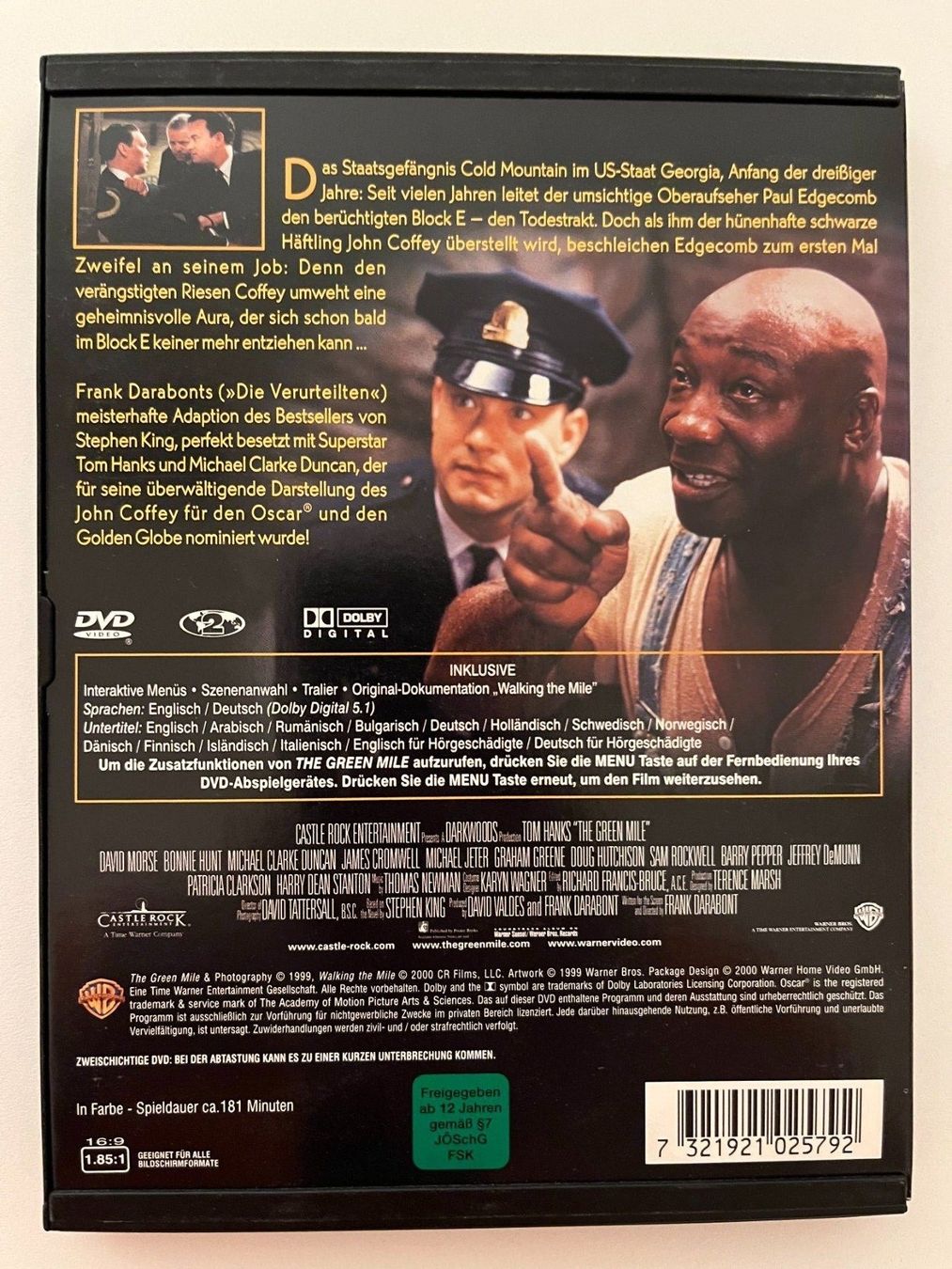 Tutti i DVDs: "The Green Mile" mit Tom Hanks – Usato da St.Gallen venduto da TheArchivist 1