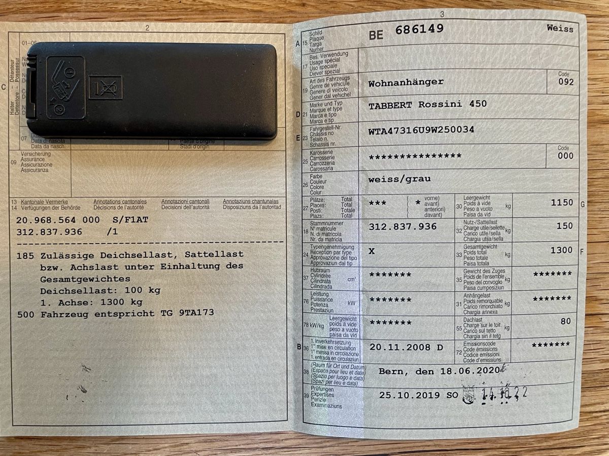 Rimorchi: Wohnwagen Tabbert Rossini 450 – Usato da Thun venduto da Lindala80 9