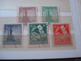 Deutschland Set um 1947, Thüringen o