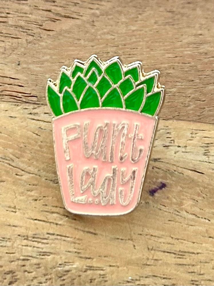 Placchette & Badge: Pin Plant Lady – Nuovo e nell'imballaggio originale da Geneve venduto da vane267