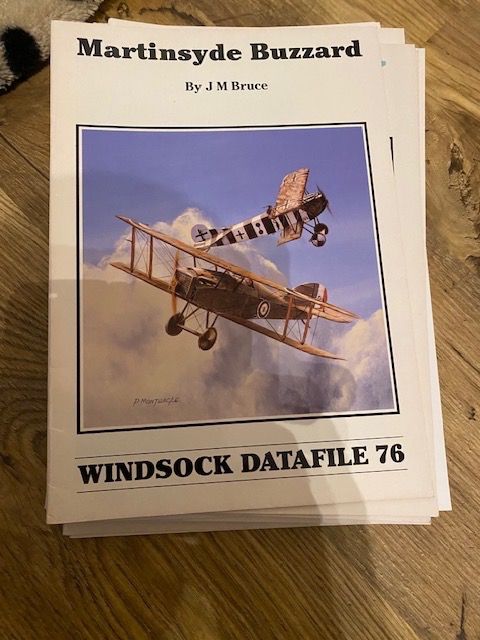 BUCH ENG MARTINSYDE BUZZARD WWI WINDSOCK DATAFILE 76 | Kaufen Auf Ricardo