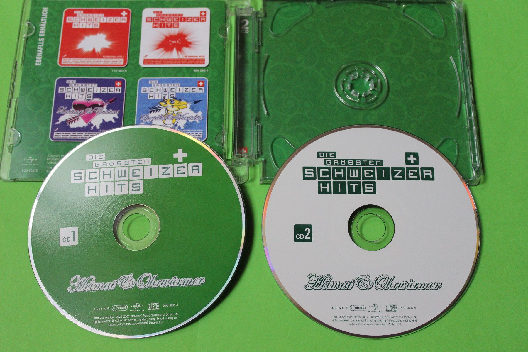 CDs: Die grössten Schweizer Hits - Heimat & Ohrwürmer 2CDs 2007 – Gebraucht aus Tübach von JamesStone 3