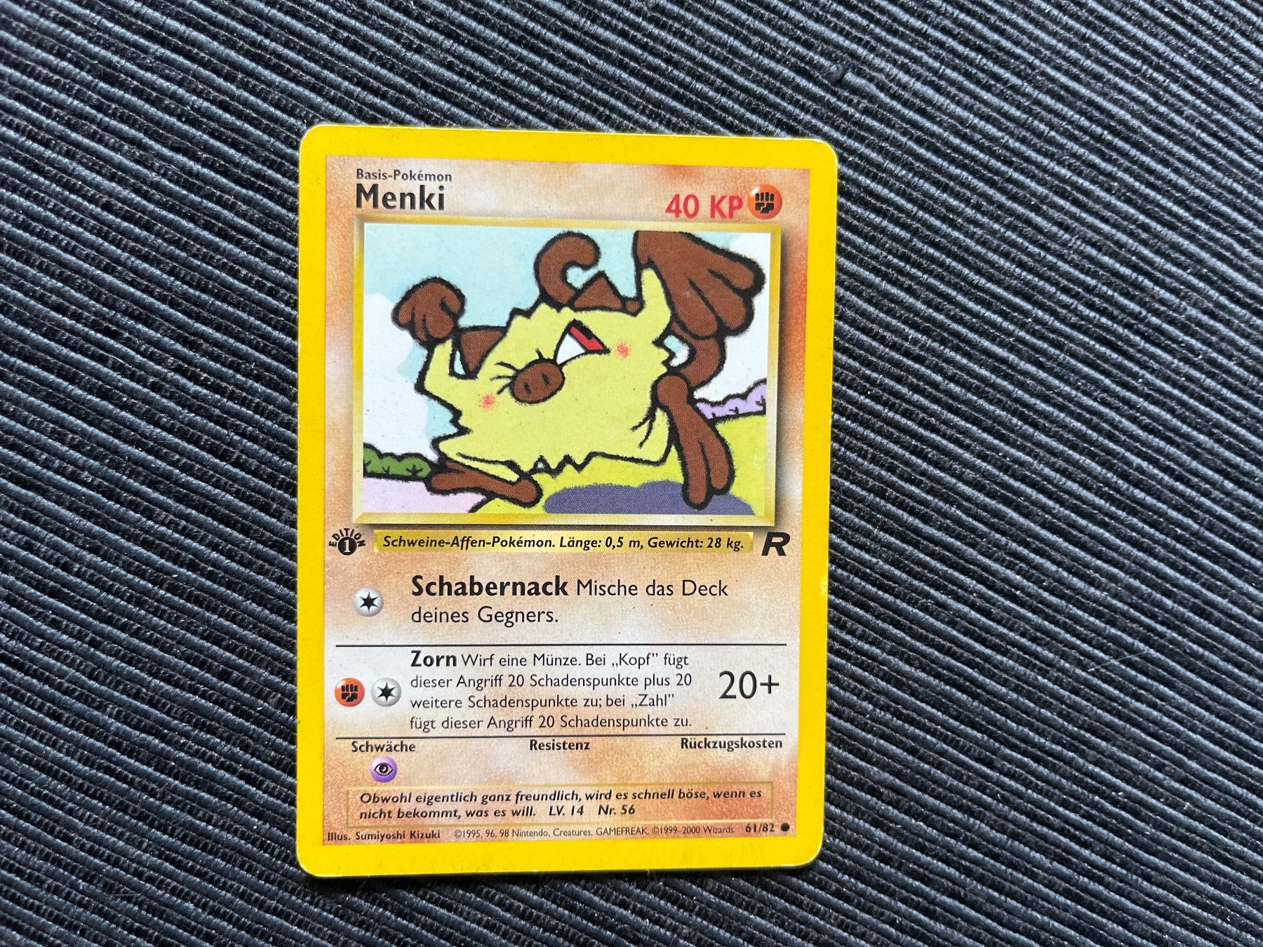 Pokémon Carte collezionabili: Pokemon Menki 1.Edition Team Rocket – Usato da Wabern venduto da Collectfun