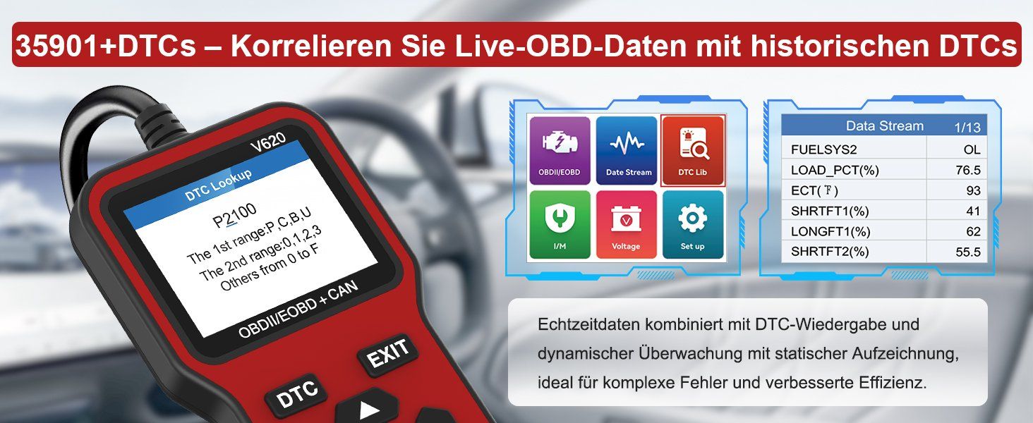 Misurare: OBD2 Diagnosegerät Fehlercode Leser – Nuovo e nell'imballaggio originale da Hundwil venduto da pac_6jh8 7