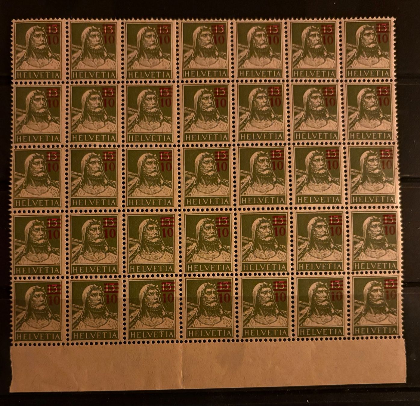 Alle Briefmarken: 35ER BOGEN TELL – Gebraucht aus Ostermundigen von crazy-horse-1840
