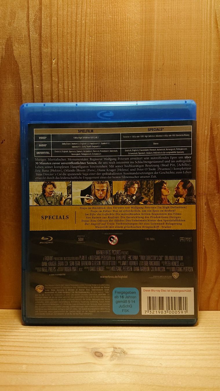 Tutti i DVDs: TROJA Blu-Ray Special Edition mit Brad Pitt – Usato da Wilderswil venduto da Exebub 1