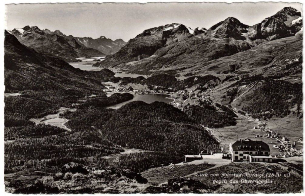 Cartoline postali: St. Moritz - Standseilbahn Muottas Muragl Bergstation – Usato da Binningen venduto da Mountainrider