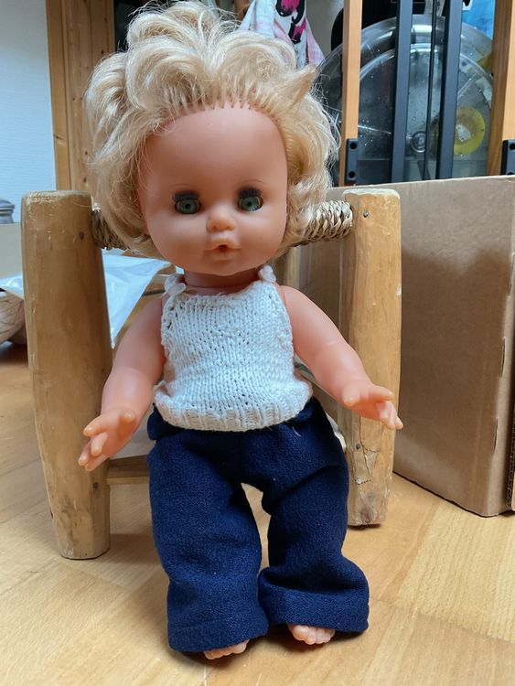 Süsse Vintage Puppe mit bewegbaren Augen | Kaufen auf Ricardo