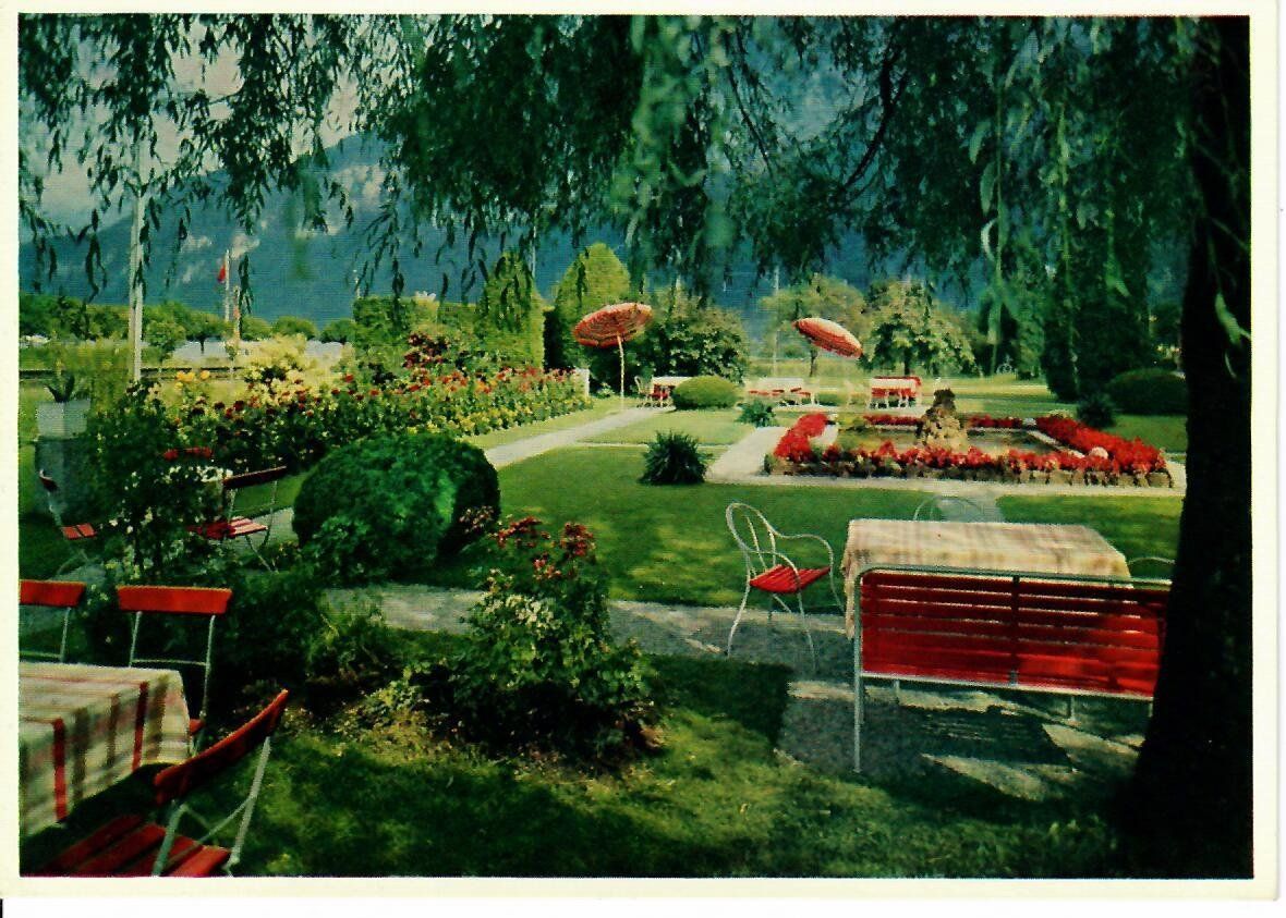 Ansichtskarten: Strandbad Hotel du Lac Därligen – Gebraucht aus Hochdorf von Ziegel-16