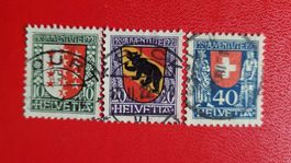 PJ SERIE NR. J18 - J20 GESTEMPELT JAHR 1921