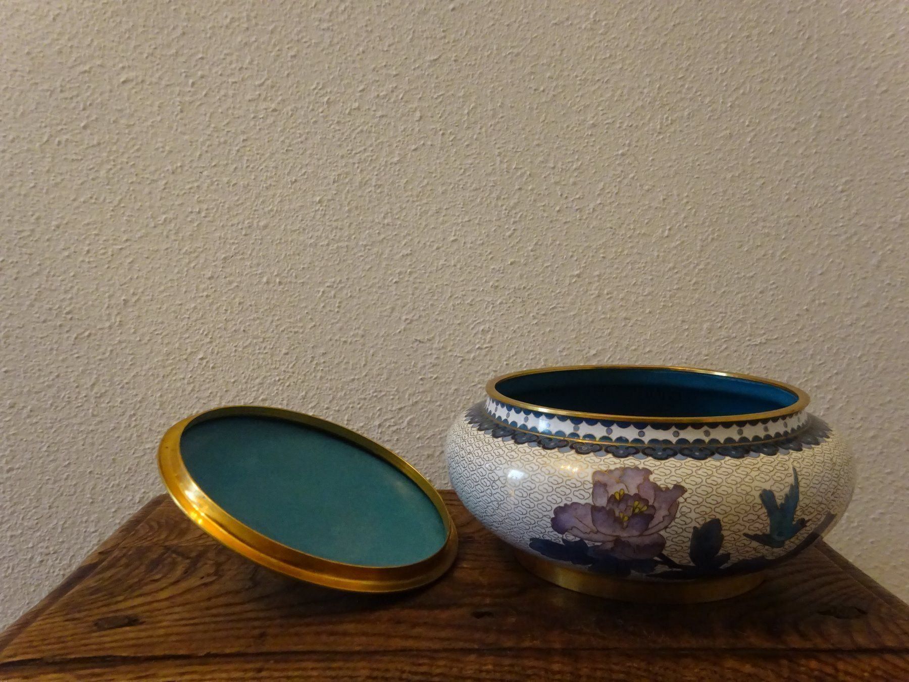 Vase & Récipients: Emaille Topf Vogel Pfingstrose / China – D'occasion à Esslingen par eintagammeer 3