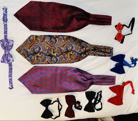 Cravatte e papillon fantasia paisley seta lotto nuovo