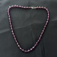 Violett Glasperlen Halskette