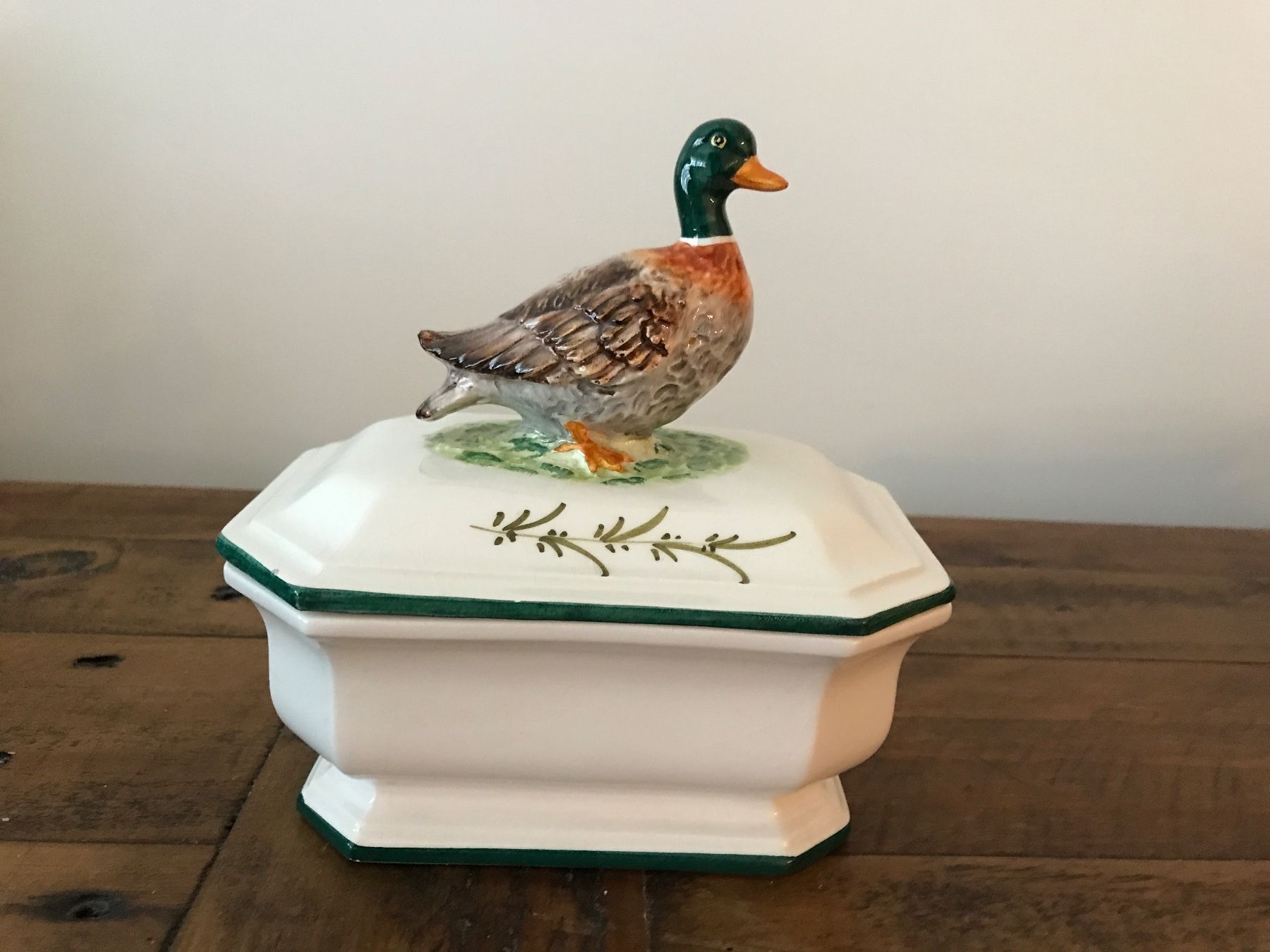 Tutte le decorazioni: Keramik Dose mit Ente Italien – Usato da Rapperswil SG venduto da cosiba01