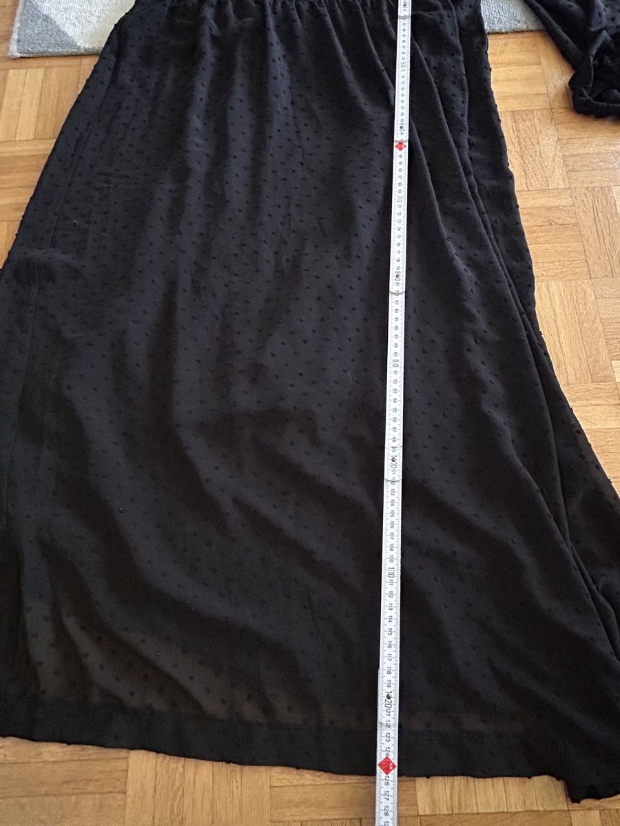 Only Vestiti: Schwarzes Maxikleid mit Pünktchenstoff Gr. 36 – Usato da Zürich venduto da olivia_oh_dear 5