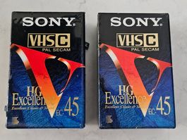 2 SONY VHS C - Kassette/ NEU