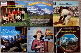 6 LPs SCHWEIZER LÄNDLER DIVERSE VIA MALA OBERHASLI LÄNDLERFR