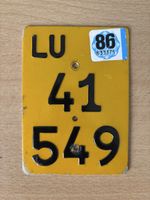 Mofanummer Nummernschild Mofa Töffli Luzern LU 41 549