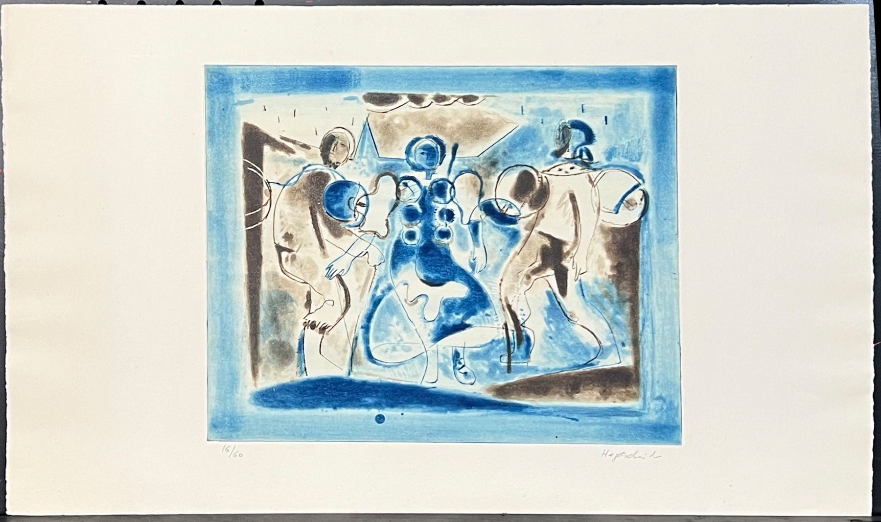 Gemälde: Max Hegetschweiler. Schellentanz, Radierung/Aquatinta. – Gebraucht aus Zumikon von tesoro8853 2