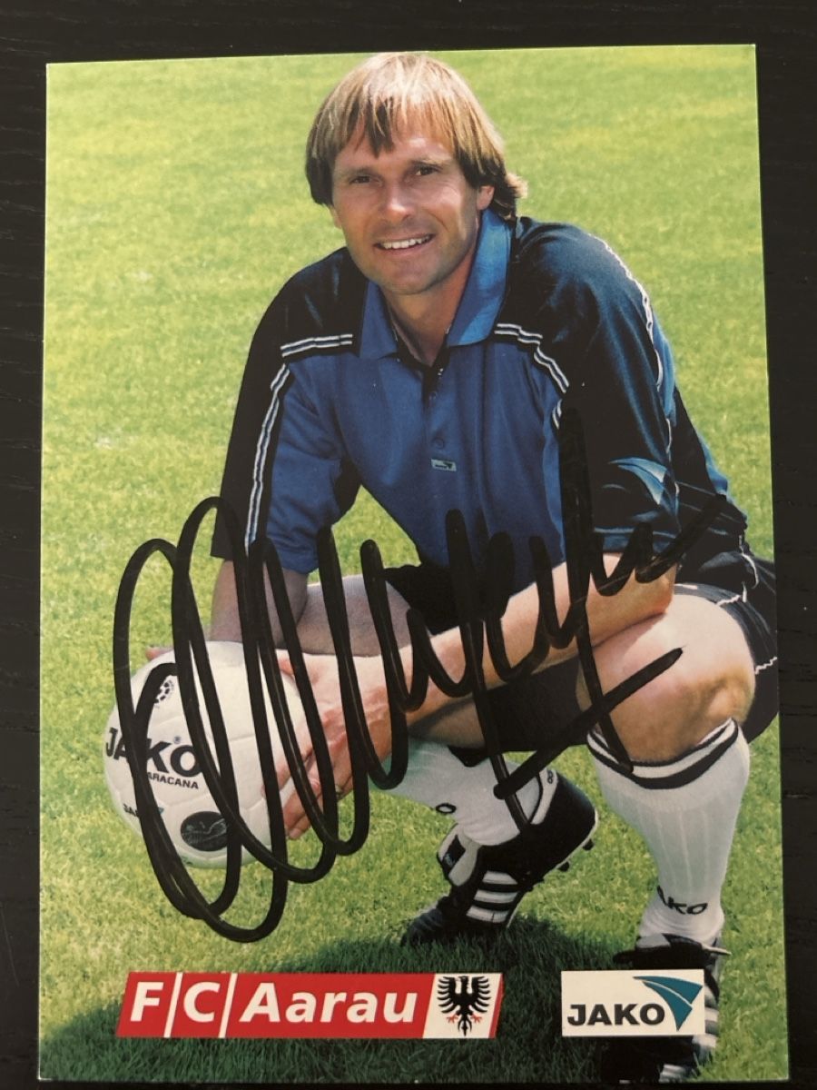 Autografi: FC Aarau Autogrammkarte Alain Geiger, Saison 2002/2003 – Usato da Uetendorf venduto da hoisle