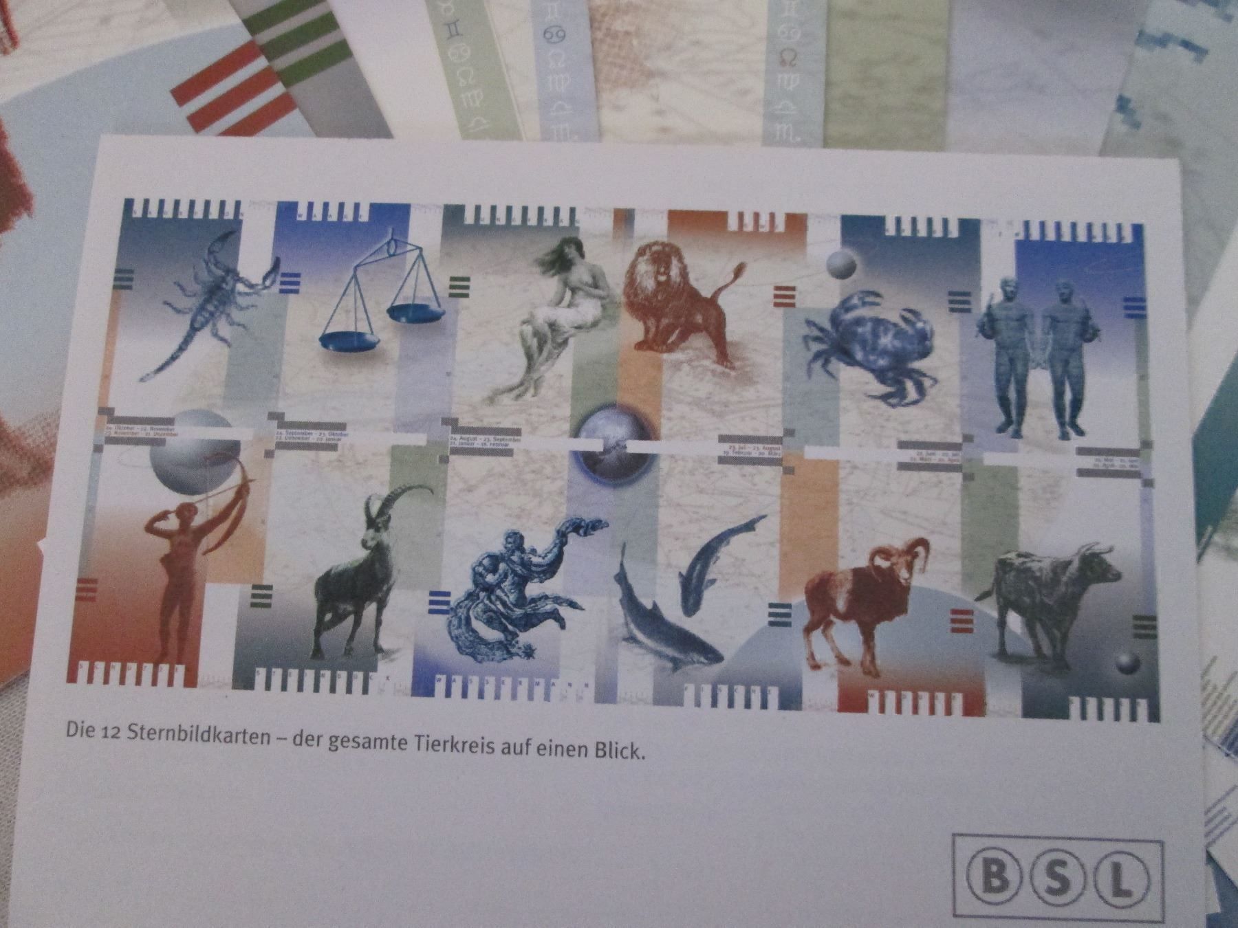 Cartoline: Set Künstlerkarten Sternzeichen – Nuovo (secondo la descrizione) da Neuchâtel venduto da Dualseele 3