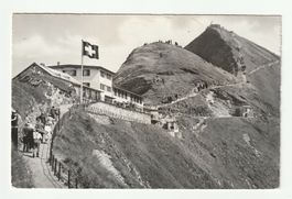 1961, Brienzer Rothorn, Hotel Restaurant mit Gipfel