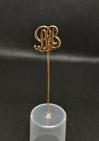 Silberne Anstecknadel 800  Monogramm PRB Vintage Schmuc