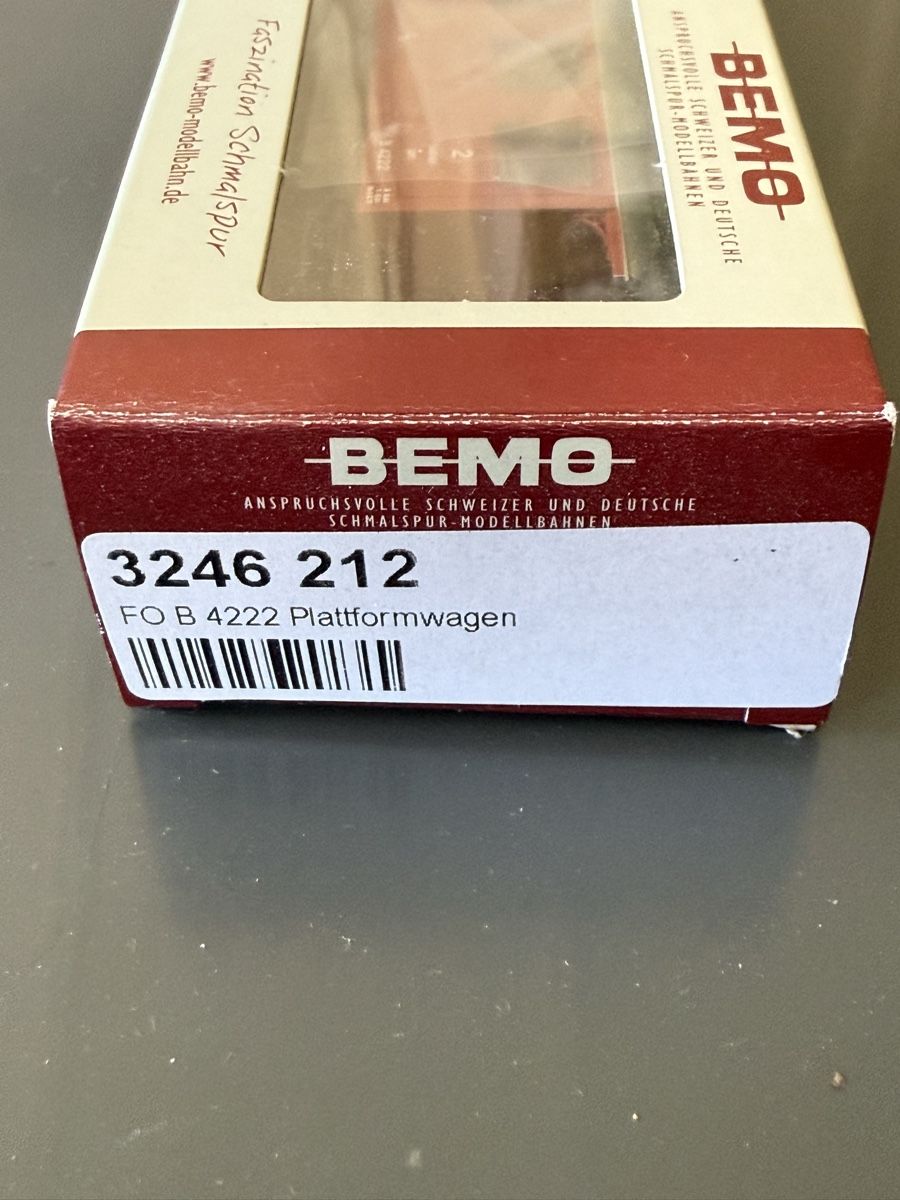 Bemo Modelleisenbahnen: Bemo FO/RhB Plattformwagen – Neu (gemäss Beschreibung) aus Thusis von Jasmin1991995 1
