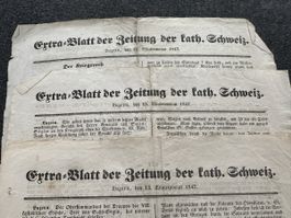 Sonderbundskrieg 1847 – Extra-Blätter der kath. Schweiz LU