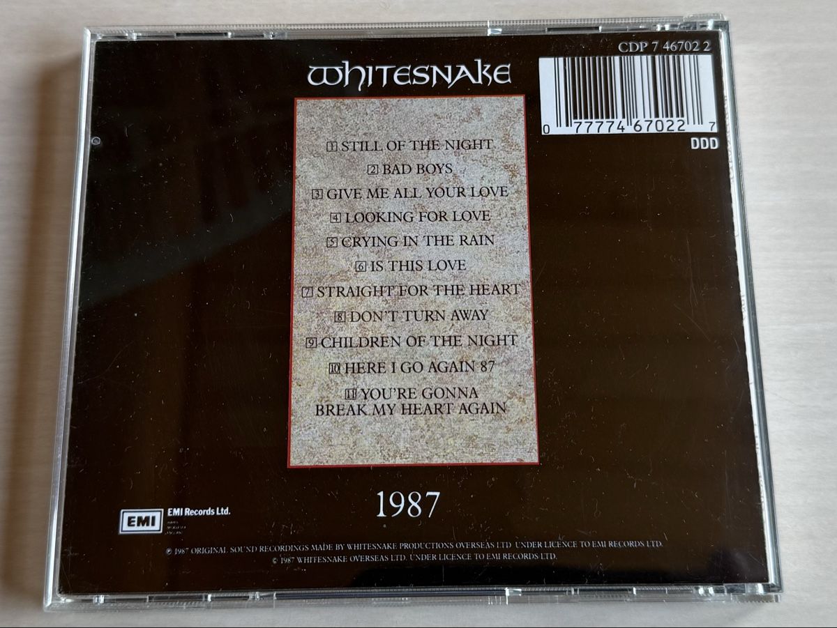 CDs: Whitesnake 1987 CD Album  – Gebraucht aus Oberried Brienz von Chyara 1