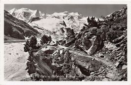 ALPIN: Piz Palü, Bellavista, Weg nach Boval, gelaufen 1957