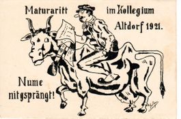 Maturaritt im Kollegium Altdorf 1921