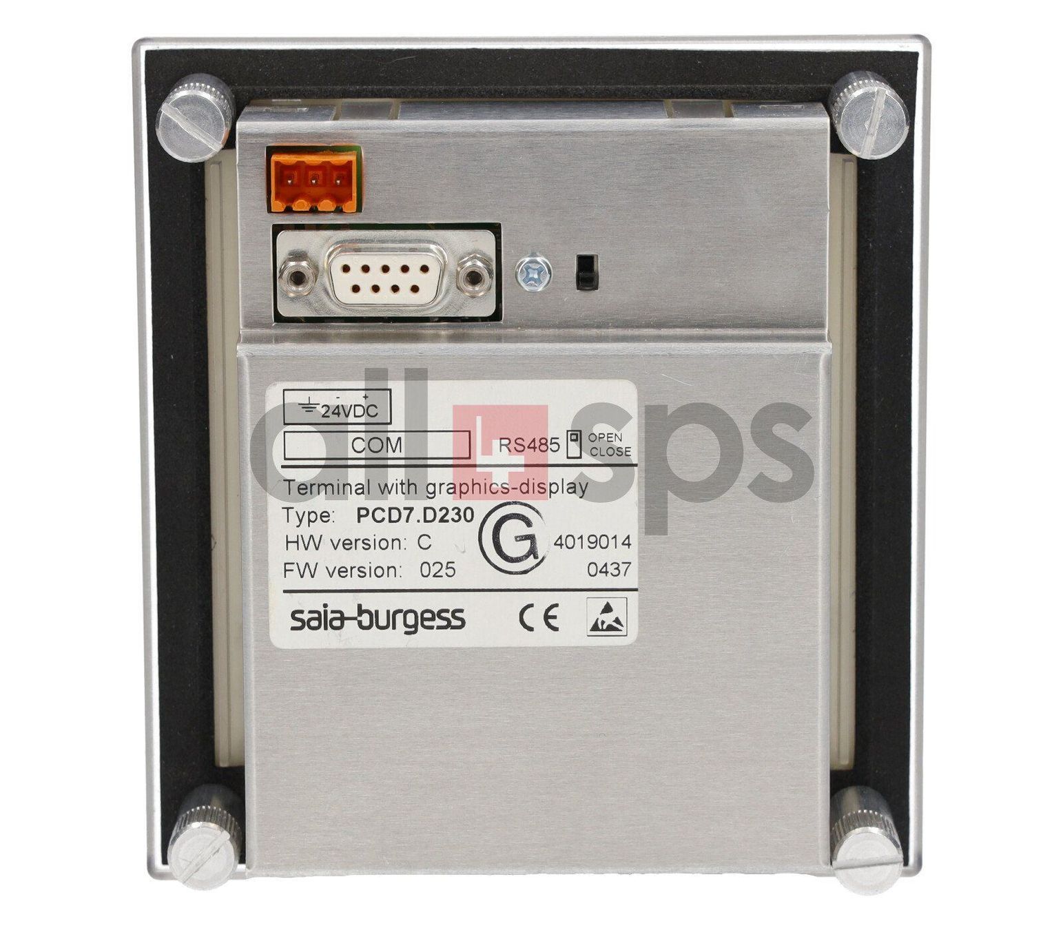 Altri prodotti elettronici: SAIA BURGESS TEXT DISPLAY, PCD7.D230 – Usato da Wolfhalden venduto da all4sps 3